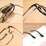 High Quality Pure Titanium Aluminum Magnetic Clip On Glasses