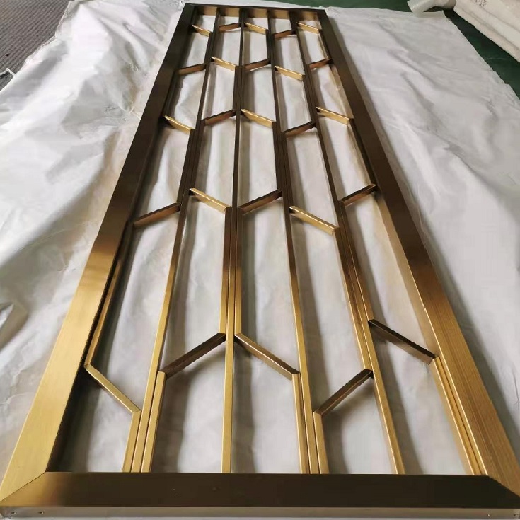Dubai Interior stainless steel decorative room divider partition for restaurant