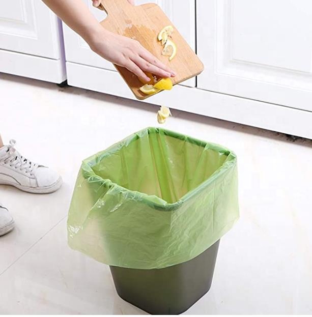 100% Biodegradable Dustbin Bags Compostable Trash Liners PLA PBAT