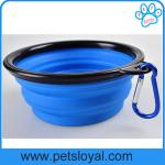 Manufacturer Silicone Pet Feeder Collapsible Travel Pet Dog Bowl