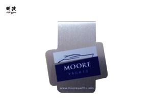 Quality Unique Design Promotional Money Clips Metal , Flat Cash Money Clip wholesale