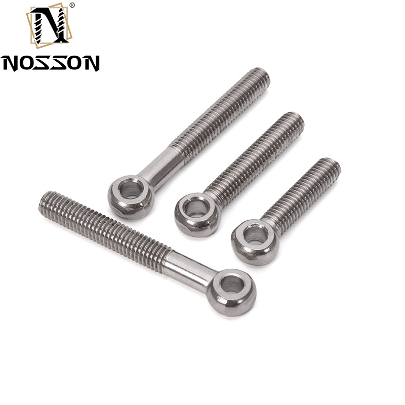 Plain Finish Stainless Steel Round Fish Eye Screw M5 M6 M8 M10 M12 M16 M20 M24 M30 for Lifting and Slipknot Eye Bolt