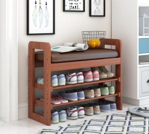 Quality Personalised Shoe Rack Furniture 3 Tier Shoe Bench Organiser For Small Home wholesale