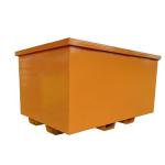 Heavy Duty Steel Transfer Bin Forklift Metal Scrap Collection Waste Bin