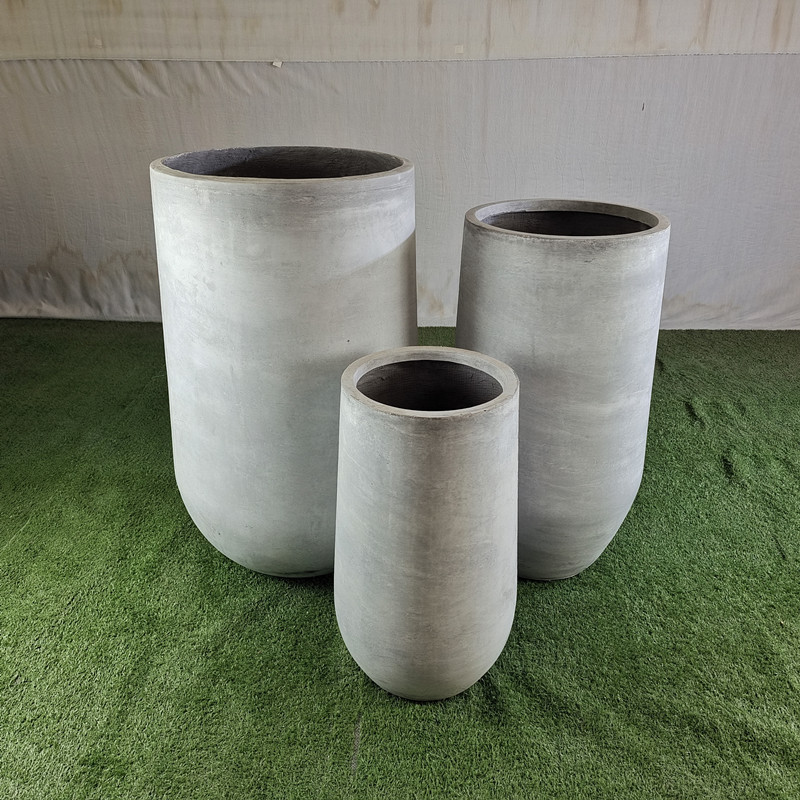 Smooth Surface Fiber Clay Planter For Business Durable And Stylish Choices