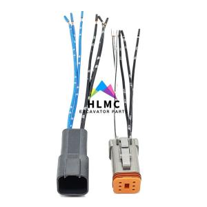 Quality Excavator Accessories Are Suitable 312B 320B Refueling Door Motor Motor 6 Wire Harness Plug wholesale