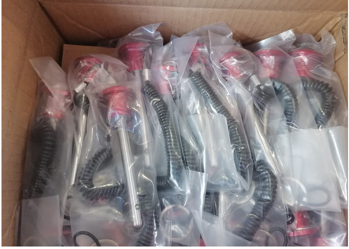 Plastic Caps Gym Equipment Parts Weight Selector Pin With Elastic Spring Rope
