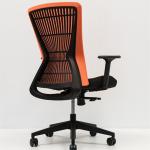 Orange Armrest Adjustable Chair , 200-250kg Adjustable Seat Office Chair