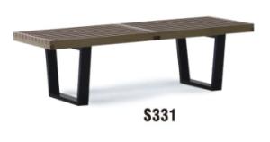 Quality America style 2 seater wooden bench furniture wholesale