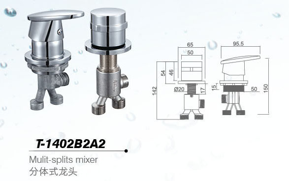 Bathtub mixer,Faucet,cold/hot water basin tap T-1402B2A2