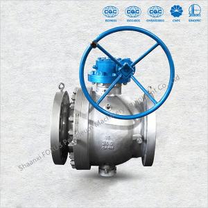 Quality 2&quot; - 48&quot; Cast Trunnion Ball Valve Fire Safe Blow Out Proof Stem Construction wholesale