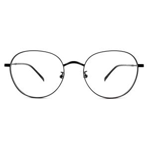 Quality FM2573 Optical Full Rim Round Spectacle Frame , Metal Unisex Eyewear Frames wholesale