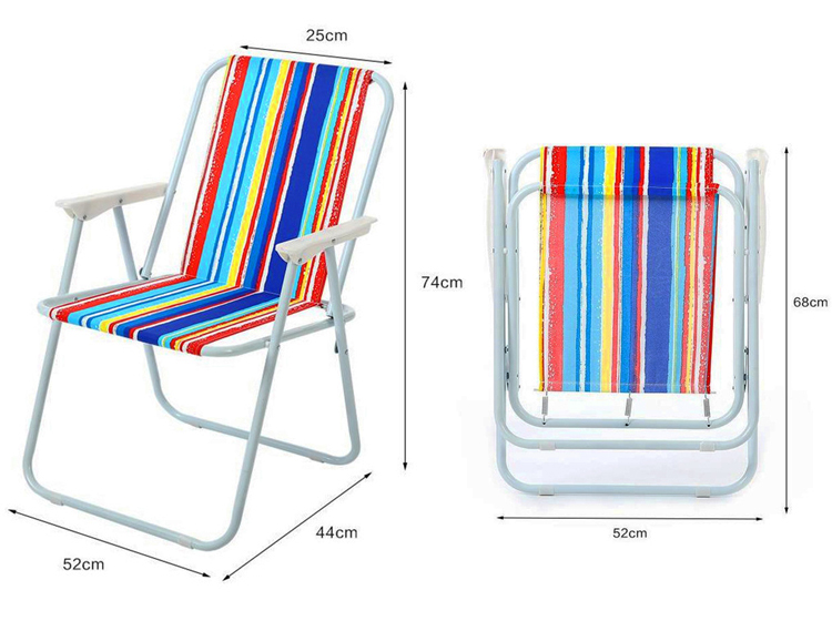 Outdoor Portable Fishing Chair Ultralight Aluminium High Seat Beach Chair for Picnics