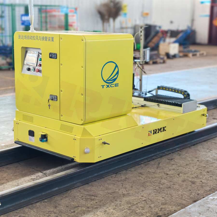 Automated Rail Transfer Carts Apply Railway Field Electric Rail Transfer Trolley