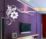 Large Creative Flower PVC Transfer Film Wall Sticker A0213