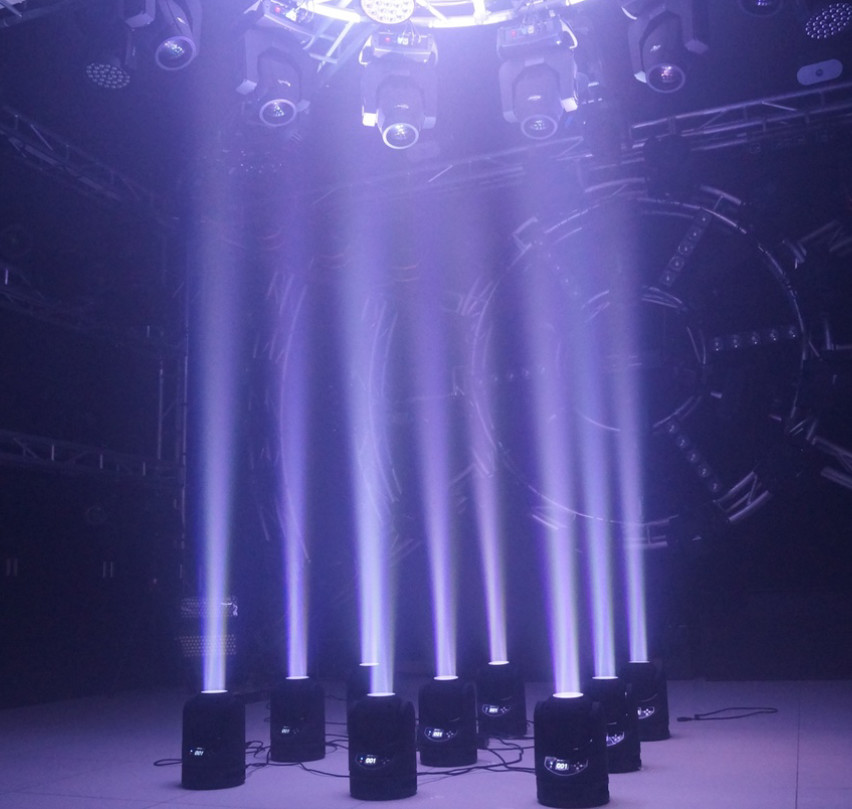 Infinite Rotational Mini 60w Led Rgbw 4 In 1 Colorful Disco Beam Moving Head Light