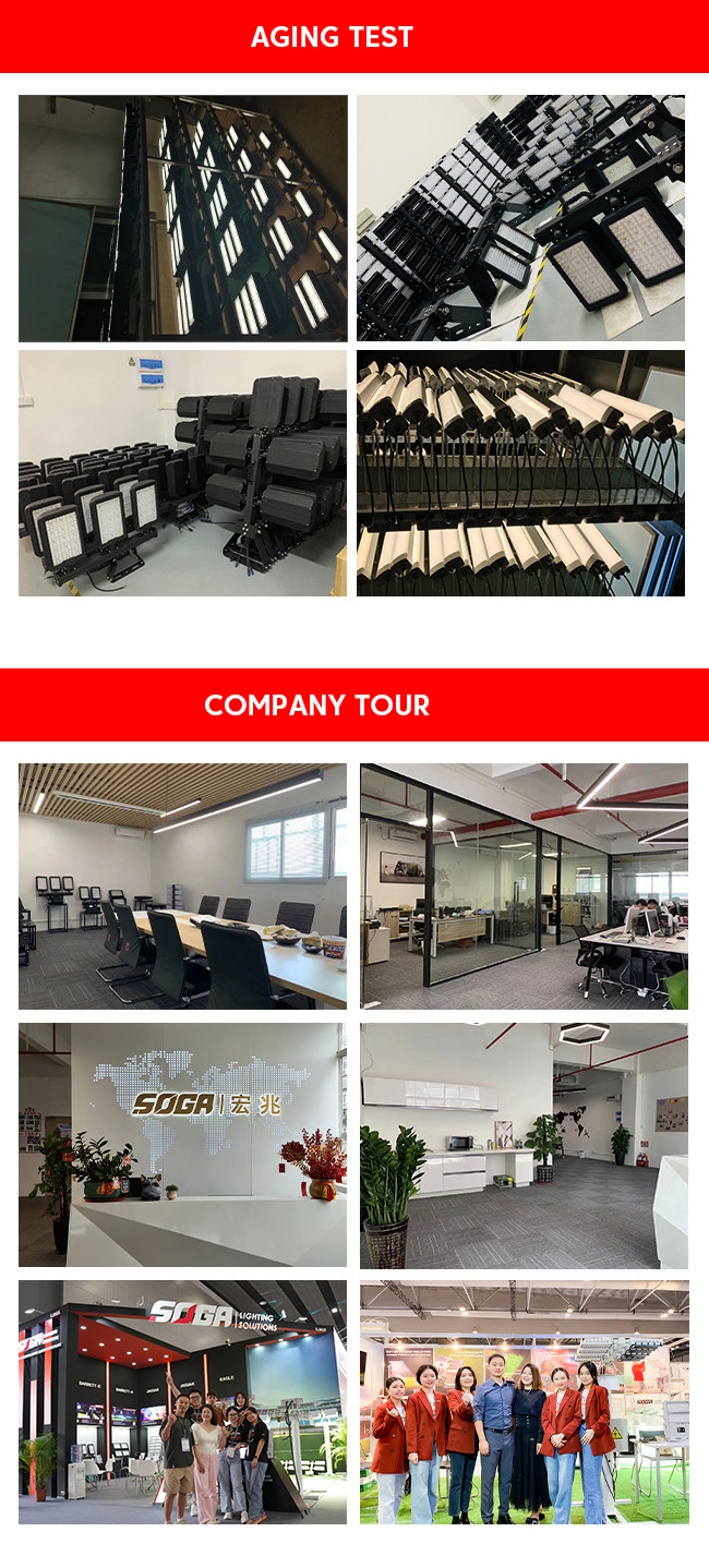 IP66 LED Parking Lot Light T2/T3/T4 Beam Angle Suitable for -40°C to 50°C Temperature Conditions