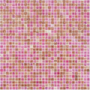 Quality Cute pink with little brown 10mm glass mosaic mix pattern for girl room wholesale
