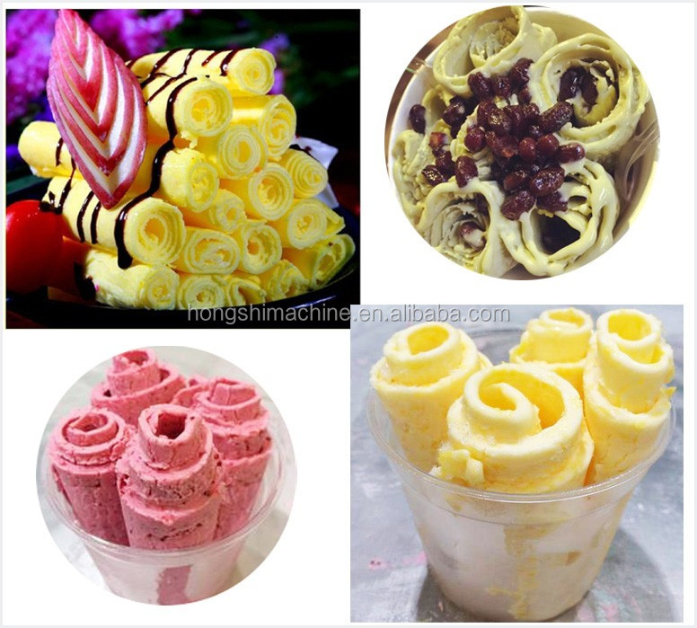 Stainless steel double square pan fried ice cream roll machine Commercial flat pan fry ice cream roll machine