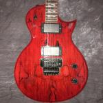 LP custom electric guitar with black floyed rose