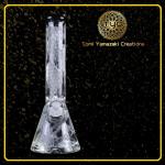 Oem / Odm 10" Triangle Glass Water Pipes Hookah Bongs 14mm