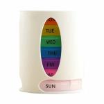Pull Handy Pill Storage Box Travel Portable Detachable 28 Compartment Medicine