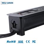 Flip Conference Table Plug Points Desktop Recessed Furniture Power Strip Outlet