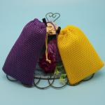 Colorful Small Bra Wash Bags , Firewood Sandwich Netting Mesh Clothes Bag