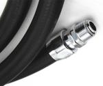Black Smooth Finish Fuel Dispensing Hose 4 Meters Long BSP NPT Head