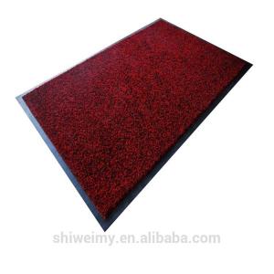Quality Machine washable red nylon material rubber backing door mat wholesale