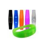 Programmable Radio Controlled LED Flashing Lighted Silicone Wristbands Bracelets