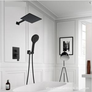 Quality Black Painted Shower Wall Faucet Stainless Steel Material Great Deforming Resistance wholesale