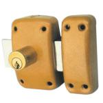 Simple Type Security Rim Lock Zinc Alloy And Iron Material For Door Painting