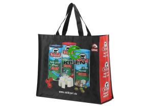 Quality Handled Laminated Pp Woven Bag Full Printing Portable Plastic Shopping Bags wholesale