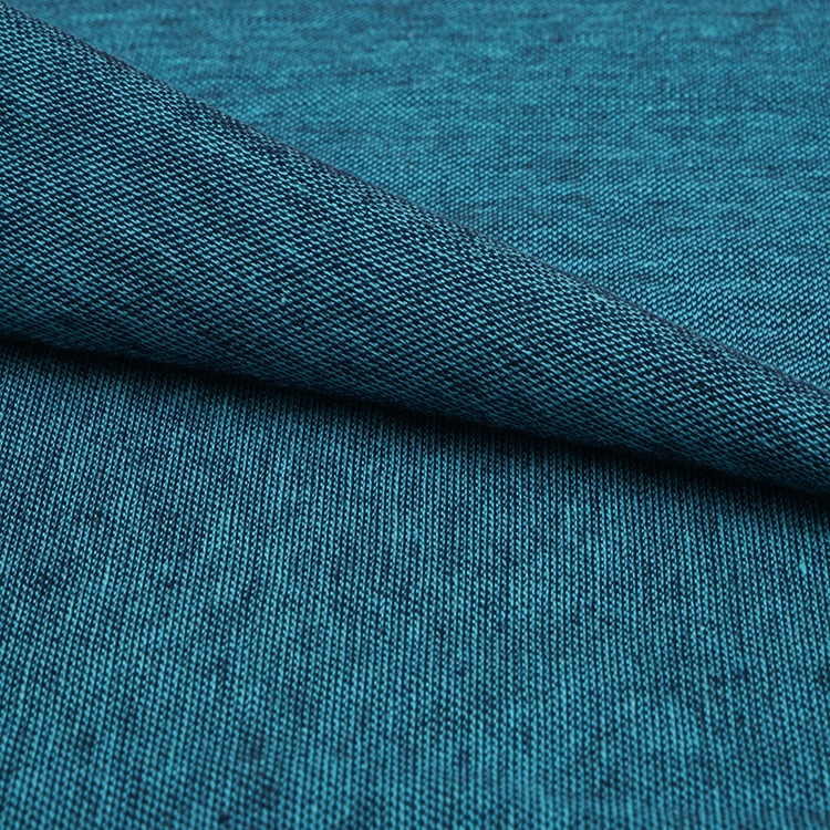Breathable And Fashionable Pure Cotton Solid Knit Fabric For Polo Shirt