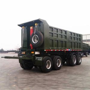Quality Straight Through Frame 4 Axle 35CBM Tipper Semi Trailer wholesale