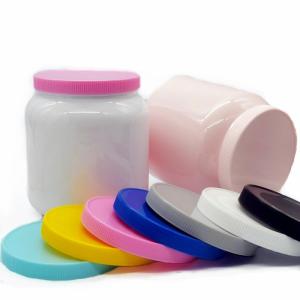 Quality Food Grade PET Glossy Plastic Powder Canister 2200ml Blank Supplement Bottle wholesale