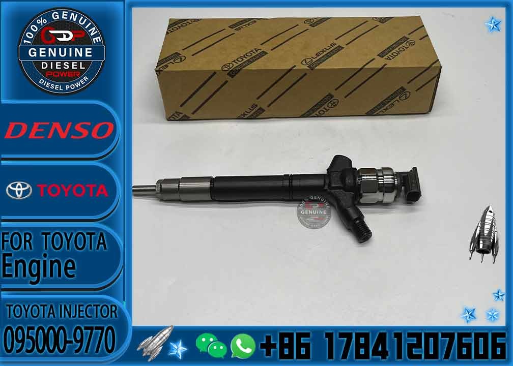 Genuine brand new common rail diesel injector 095000-9770 095000-9771 23670-51041 fuel injector for TOYOTA 1VD-FTV 23670