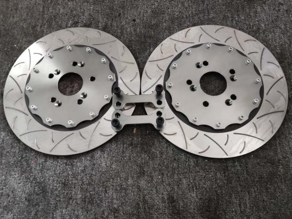 Rear Side Fitting Car Brake Rotors Bolt on Installation Standard Size Lightweigh