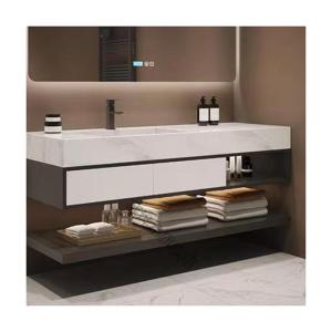Quality Imported Commercial Bathroom Vanities with Solid Wood Door Material and Basin Included wholesale