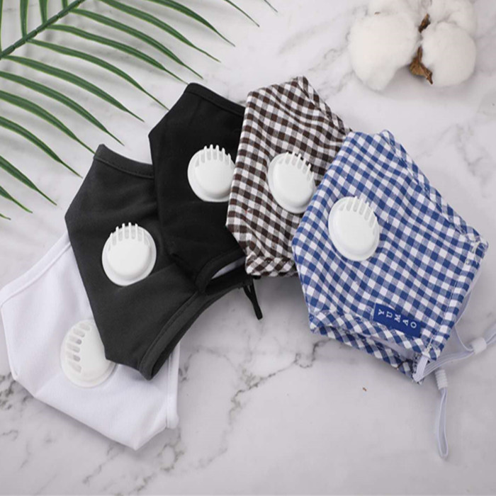 Factory supply Anti-virus Anti Dust replaceable pm2.5 filter cotton reusable respiratory face mask with breathing valve