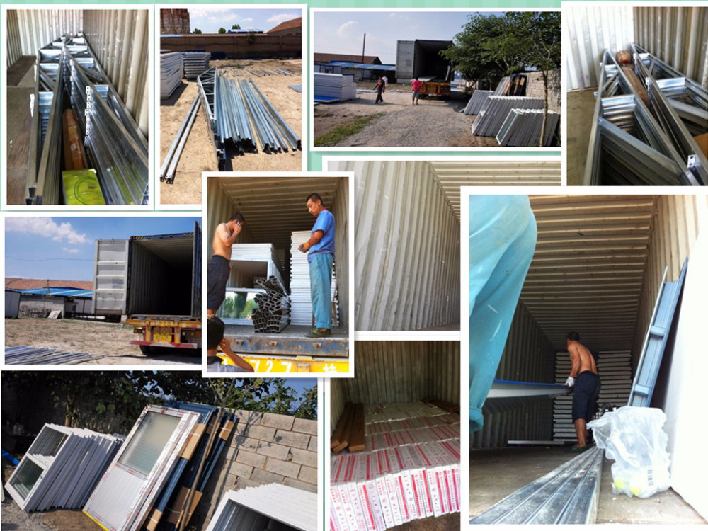 eco-friendly durable gable roof kit prefabricated steel house parts australia
