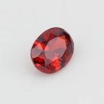 8*12mm Coloured moissanite Oval Blood Red Crystal Glass Moissanite for