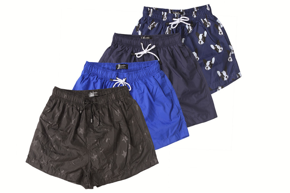 Daily Casual printed Beach Shorts 100% polyester Mesh Brief Mens Short Swim Trunks