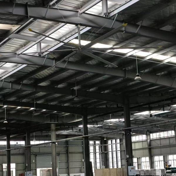 Hvls Industrial Ceiling Fan Ventilation Device Aluminum Blade Material Fan for