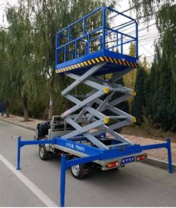 Quality 7.5M Lifting Height 500Kg Loading Capacity Truck Mounted Scissor Lift for Hospital / Library wholesale