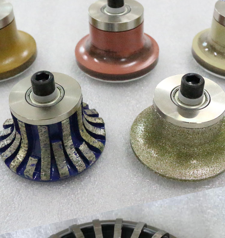 Stone Profiling High Sharpness Diamond Tools CNC Router Bits Grinding Wheel 64-134mm