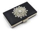 Wedding Diamond Flower Ladies Clutch Bags For Women , Customize Design Logo
