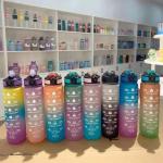Customized 32oz Large Leakproof BPA Free Drinking Bottle Motivational Time