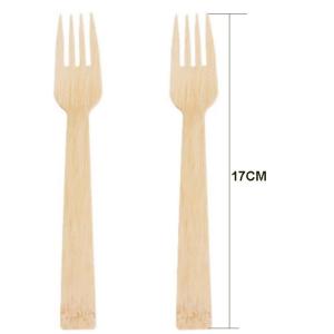 Quality 170mm Recyclable Disposable Biodegradable Bamboo Fork For Bar Hotel Kitchen wholesale